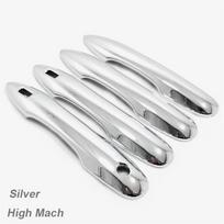 For Toyota Yaris Cross     2024 ABS Glossy Black Auto Door Handle Cover Trims Sticker Car Styling Accessories Silver H