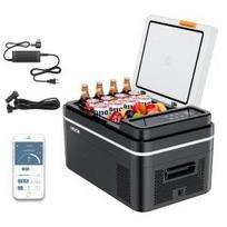 VEVOR Car Refrigerator, DC 12/24V AC100-240V Compressor Electric Cooler, -20 degrees C to 20 degrees C Car Fridge with APP Control 62.3 x 37.8 x 32.5 cm