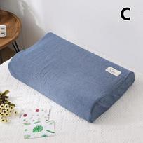 30x50cm Cotton Latex Pillowcase For Home Bedroom Sleeping Washable Memory Pillow Cover 30x50cm mėlyna
