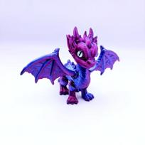 3D Printed Flying Dragon Statue Western Devil Dragon Joints Movable Simulation Eyes Pet Ornaments Office Desk Decor Handicrafts