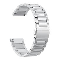 Fitbit Versa/Versa 2/Versa Lite SE Stainless Steel Three-Bead Watch Band white