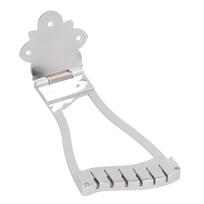 Bridge Tailpiece Replacement for Electric Jazz Guitar Musical Instrument AccessoriesSilver gray