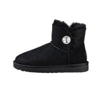 UGG Mini Bailey Button Bling Fleece Lined 'Juoda Balta' Moteriški Kedai 1016554-BLK 36 black