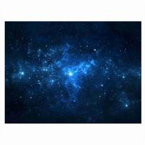 PVC Aquarium Background Starry Sky Design Adhesive Backing PVC Adhesive Poster Galaxy Pattern Backdrop Decoration blue