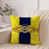 S-Stipriausias-F-FenerbahceS Pagalvės užvalkalas Namų dekoras Mėtomas pledas Sofai, lovai, automobiliui Kambario dekoras Dovanojimo idėja 12x12Inch yellow