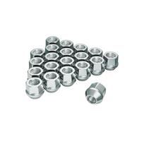 Šešiakampis 21mm / 19mm M14x1.5 Atviras ratlankio varžtas 25mm aukštis Ratlankio varžtai 14x1.5 M14x1.5 white