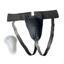 Mens Taekwondo Groin Protector Safe for Grappling Jockstrap Sanda Sparring Black XS black