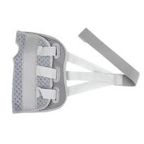 Adjustable Mesh Wrist Splint with Dual Aluminum Support Plates Left Hand white