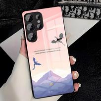 Fourth Wing Dragon Phone Case For Samsung S26 S25 Plus S20 S20 Plus S22 Ultra S23 FE S21 Plus S21 Ultra Glass Cover Samsung S20 Ultra