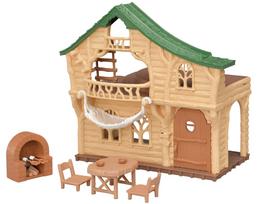 Sylvanian Families Family Trip House Exciting Log ST Mark Certified Ages Toy Dollhouse Sylvanian Families Epoch [Forest House] Co-62 3+ Co., Ltd.