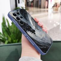 Frostblack Dragon Phone Case For Samsung Galaxy S24 S23 S22 S21 S20 S10 S10E Ultra Plus FE Note 20 Ultra 10 Plus Cover Galaxy S24 Ultra