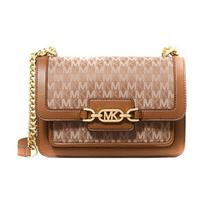 MICHAEL KORS shoulder bag Heather Heather Presbyopia all-over printed leather color-blocking chain classic commuter fashion fabric crossbody flip ruda
