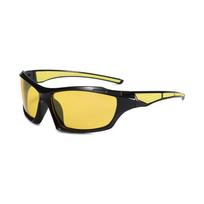 Protective Eyewear with Yellow Night Vision Lens and Durable Frame for Enhanced Visibility and Eye Safety Suitable for Various Outdoor Activities One Size