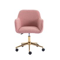 Hot Selling Modern Home Office Chair Ergonomic Teddy Design with Durable Metal Base Adult Chair for Computer Use 58*58*76cm