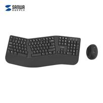 SANWA Ergonomic Wireless Keyboard & Vertical Mouse Combo