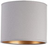 Round tornado lampshade 20 grey-gold