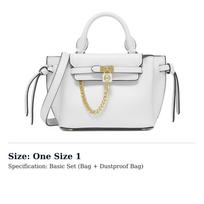 MICHAEL KORS Cow Leather With Artificial Leather Tote Bag, Shopping Bag, Shoulder Bag, Handbag Womens White 32S3G9HC0L-085 One Size 1 balta