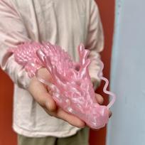 3D Printed Chinese Dragon Statue, Flexible 3D Printed Animal, Colorful Figurines Statue, 90Cm/35.43In,60Cm/23.62In,30Cm/11.81In (as the picture,30cm 11.81in)