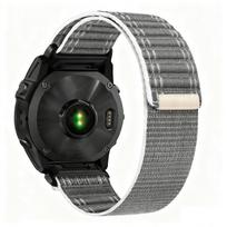 QuickFit 20/22/26mm Nylon Watch Strap for Garmin Fenix 8 7 Pro 7S 5X 5Plus Band Fenix 6XPro  Forerunner 965/955/945 Instinct 22mm gray