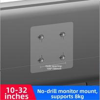 No Drill Monitor Mount Adapter Plate Strong Load Bearing Monitor Arm Adapter  Workstation 100*100 hole spacing