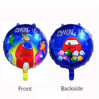 Among Theme Us Birthday Party Supplies Decoration Kids Plate Banner Tablecloth 1pcs Balloon red