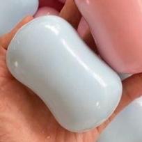 New Soap Ball Squishy Soap Stress Ball Fidget Toy Crunchy Squeeze Ball Round Blocks Filled ASMR Anti Stress Toys for Adults mėlyna