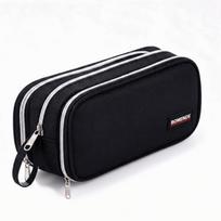 Large Capacity Pencil Case Three-Layer Stationery Organizer Cross-Border Pencil Bag  Student Use