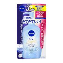 NIVEA UV Water Gel EX Pump 270g Sunscreen Fragrance-Free SPF50 150ml white