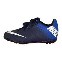 Nike Jr Bomba Tf Patogūs Kvėpuojantys Žemi Vaikų Futbolo Batai Mėlyni Balti Vaikams 826488-414 28 balta