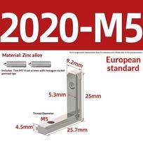 Eu 2020 3030 4040 4545 T Slot L-Shape Interior Inside Corner Connector Joint Bracket With Screws For Extrusion Profile