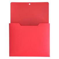 Document Sorting System Wall Mounted File Pocket Organizer, 1.18 Inch Deep Compartment, A4 Color Coded Pockets Plastic Hanging Holder for Office red