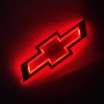 LED Chevrolet automobilio emblema bagažinės galinis logotipas žibintas ženklelis Suderinamas su Chevrolet Cruze Malibu Cavalier Monza Sail Trax Equinox raudona