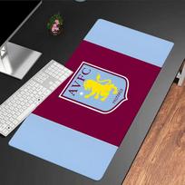Aston Villa Fc Crest Mouse Pad, Rubber Base, Mouse Pad for Gamers and Office Use, Gaming Desk , Easy To Clean Mat Christmas fan gifts 30cmx60cm（11.8x23.6inch）