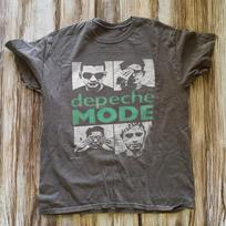 Depeche Mode Band T-Shirt Vintage Synth Pop Music Charcoal S-5XL XXL gray