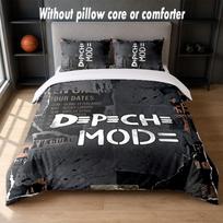 Depeche Mode Design Bed Bedding Set 1 Duvet Cover + 2 Pillowcases Soft Breathable Household Bed Linens 135cm*200cm