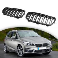 Blizgios juodos priekinės grotelės Tinka BMW 2 serijos Gran Tourer F45 F46 2015-2018