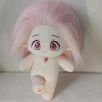 20cm Cotton Dolls Plush Cute Dress Up Naked Dolls Cospslay Cartoon Kawaii Plush Figure Toys Collection Birthday Fans Collection No Skeleton gray