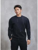 350 Jin Wear Plus Size Trendy Heavy Duty Meteor Rain Crew Neck Sweatshirt – Thickened Casual Fashion XXL (190-210 Jin) black
