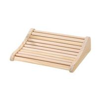 Saunos galvos atrama Kedro medienos saunos pagalvė Ergonomiška kaklo ir galvos atrama Priedai visų tipų saunoms 1pc beige