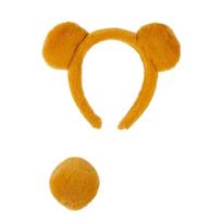 Gyvūno Lokio Kostiumo Aksesuarai su Lokio Ausų Lankeliu, Uodega ir Tiulio Sijonu Vaikams Helovino Cosplay vakarėliui Rekvizitas yellow