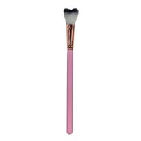 1 Pcs Lash Shampoo Curved Brush For Eyelash Extension Cleansing,Soft Makeup Removal Bath Swoop Brush Tools pink