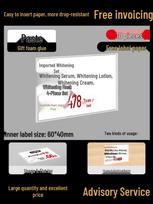Transparent L-Shaped Acrylic Price Tag Display Stand white