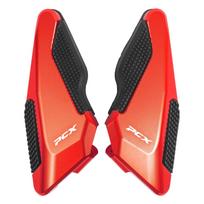 For Honda PCX125 PCX160 PCX 125 160 2018-2025 Motorcycle Passenger Footrest Footpegs Rear Foot Rest Pegs Pedals Step Accessories raudona