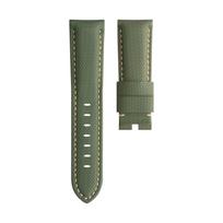 22mm 24mm 26mm Nylon Woven Pattern Fluororubber FKM Rubber With Back Leahter Watchband For Panerai Strap Watchbands PAM441/111 22-20mm&Without Buckle