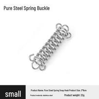 High-Strength Spring Tension Buckle for Outdoor Tent and Tarp – Windproof Rope Stake Fixing and Buffering white