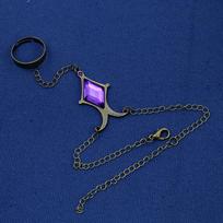 Homura Akemi Purple Rhombus Soul Gem Cosplay Bracelet from Puella Magi Madoka Magica blue