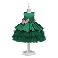 Mergaičių suknelė vakarėliui Princesių vestuvinė suknelė mergaičių kostiumai Vestidos suknelė nuo 1 iki 6 metų 70cm 6-7M vyno raudonos spalvos