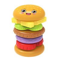 Burger Infant Montessori Sensory Intellectual Development Collection Developing Fine Motor Skills Stacking Tower Educational Playthings yellow