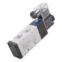 24V elektrinio valdymo pneumatiniai dujiniai magnetiniai vožtuvai Pakeitimas 5 krypčių 2 padėčių valdymo pneumatiniai solenoidiniai vožtuvai Aliuminio lydinio korpusas 1