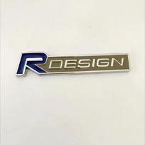 New 3D Metal Rdesign R Design Front Grill Car Badge Sticker Emblem Decoration For VOLVO XC40 XC60 XC90 V90 S90 S60 V60 V40 C70 brown